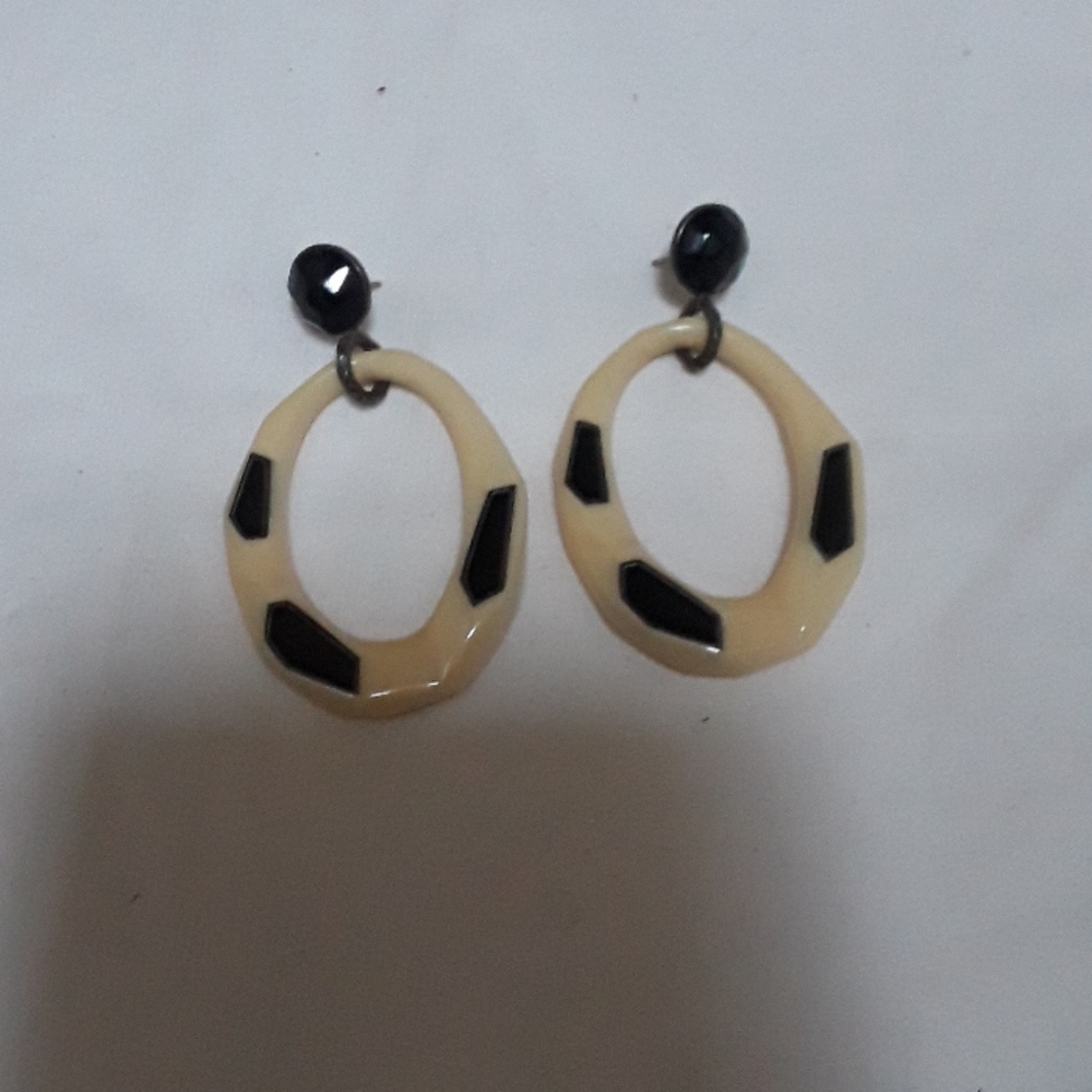 Vintage acrylic earrings